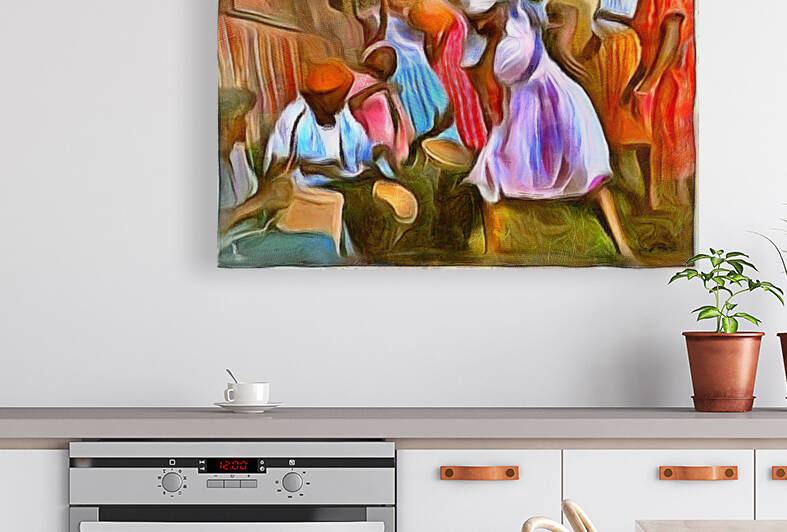 bongo drum rhythm by Wayne Pascall Art