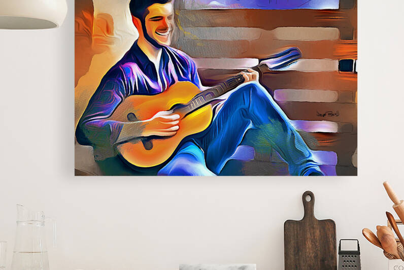 JUST ME AND MY GUITAR by Wayne Pascall Art