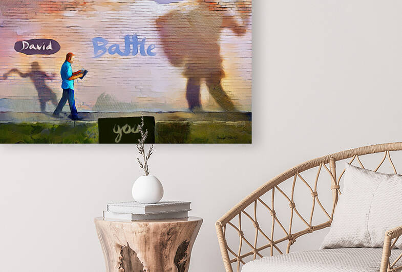 Slay Your Goliath by Wayne Pascall Art