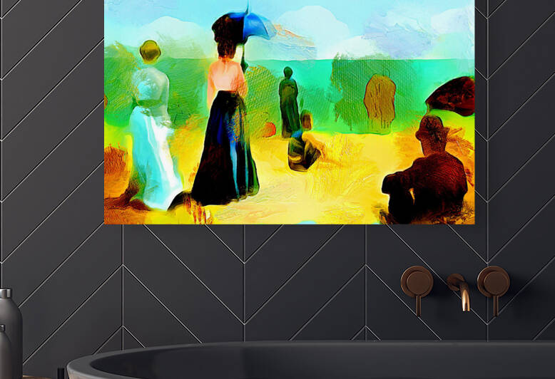 Retro Meets Beach by Wayne Pascall Art