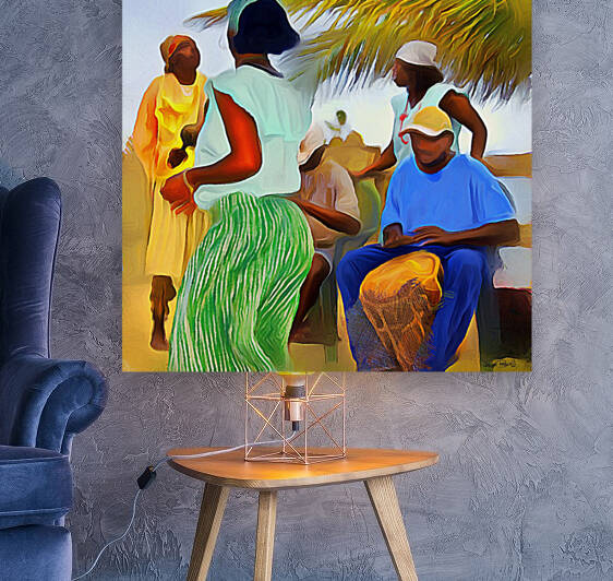 Folk Drum and Dance by Wayne Pascall Art