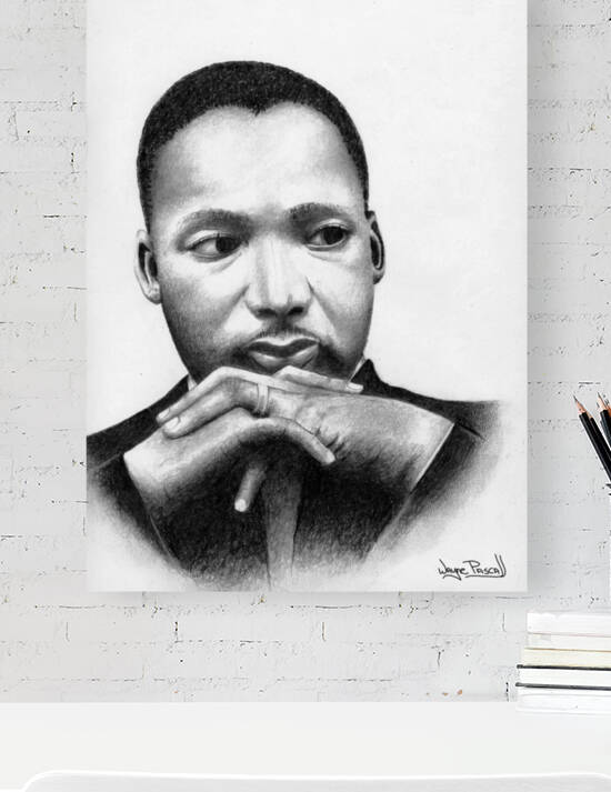 MLK by Wayne Pascall Art