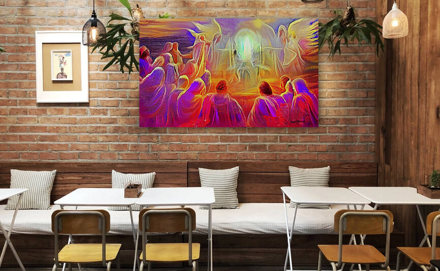 DREAMS OF HEAVEN - Throne of God by Wayne Pascall Art