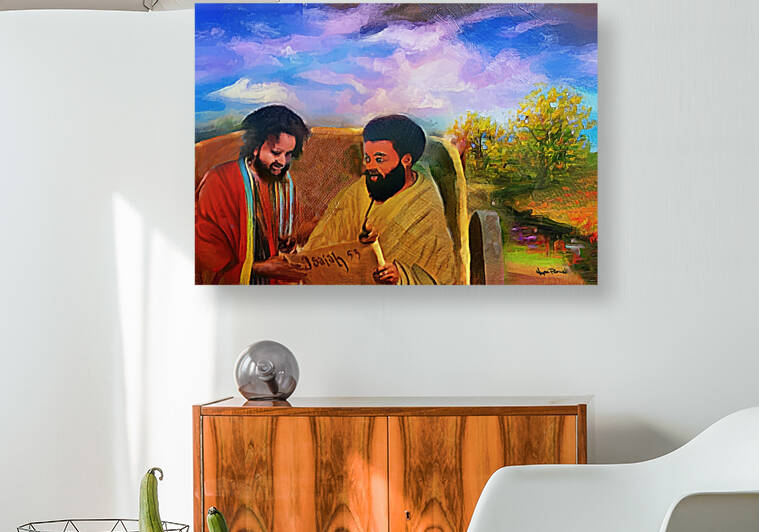 ETHIOPIAN TREASURER GETS SAVED by Wayne Pascall Art