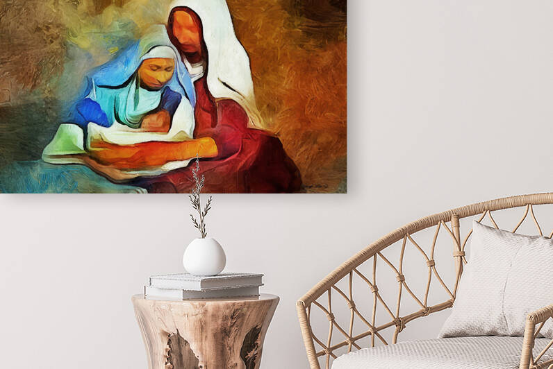 A SAVIOR IS BORN  by Wayne Pascall Art