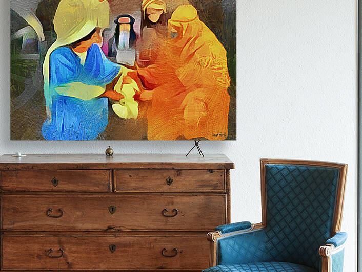 Jesus is Born by Wayne Pascall Art