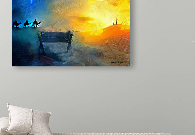 MANGER TO THE CROSS by Wayne Pascall Art