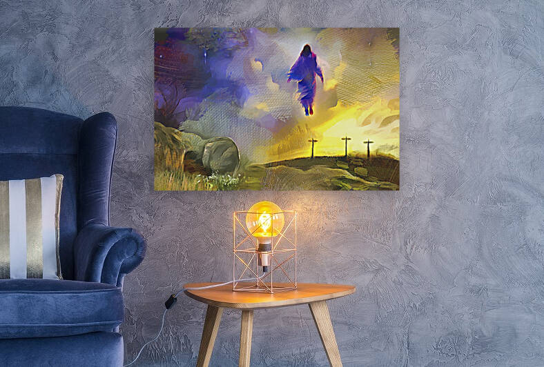 FROM THE CROSS TO THE GRAVE TO THE SKY  by Wayne Pascall Art