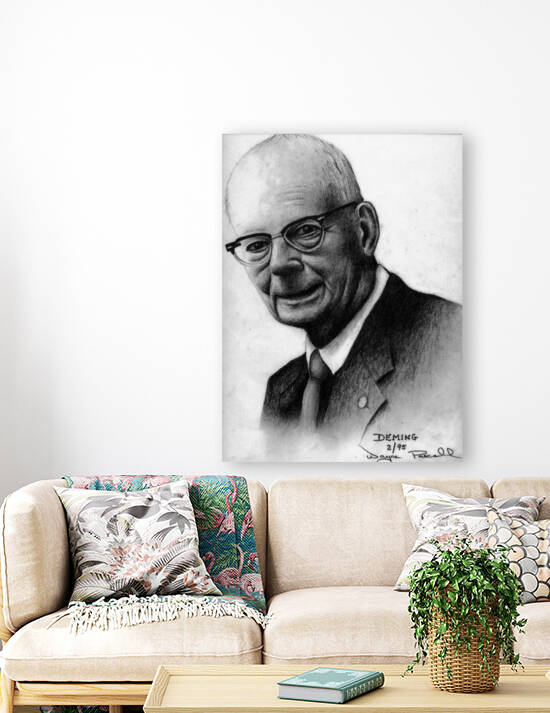 Edward Deming by Wayne Pascall Art