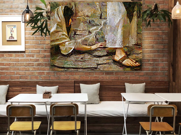 HEM OF HIS GARMENT by Wayne Pascall Art