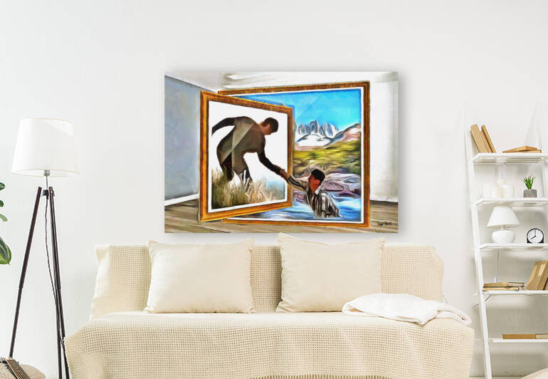 One to Another by Wayne Pascall Art