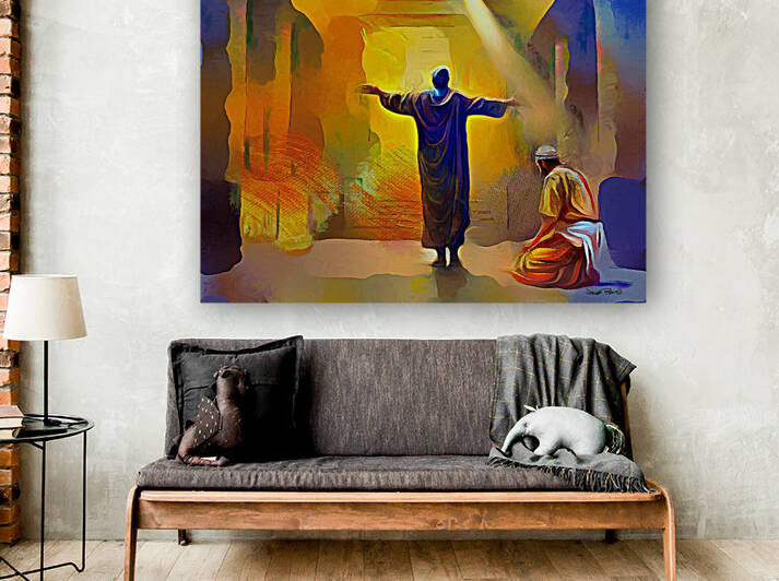 PARABLES OF JESUS - THE PHARISEE AND PUBLICAN by Wayne Pascall Art