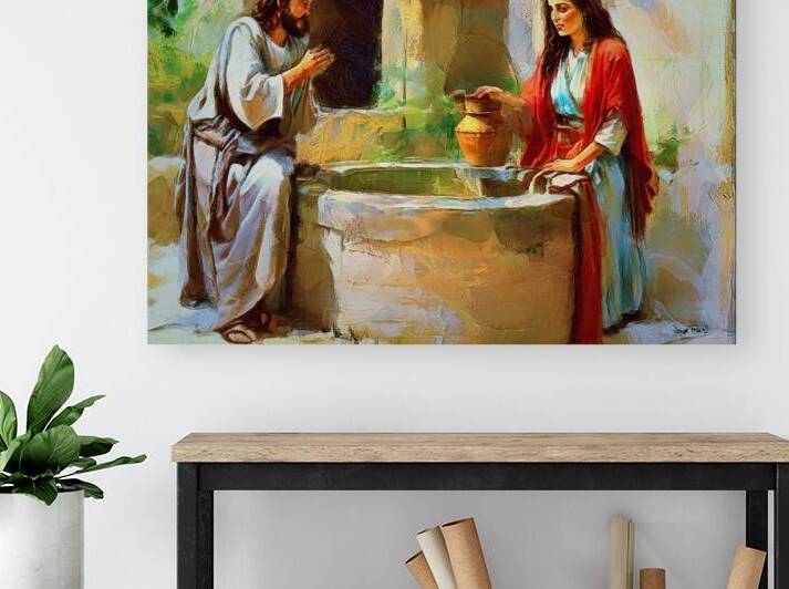 Woman Redeemed at The Well by Wayne Pascall Art